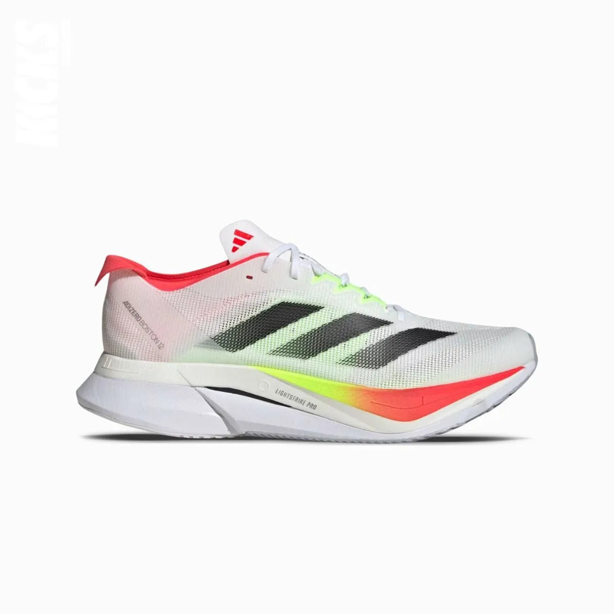 Replacement laces for Adidas Adizero Boston 12 running shoes by Kicks Shoelaces.