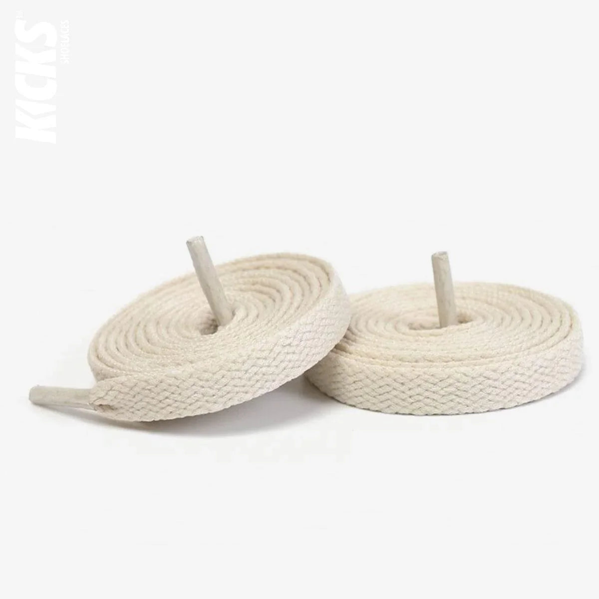 Beige replacement laces for Air Jordan golf shoes by Kicks Shoelaces