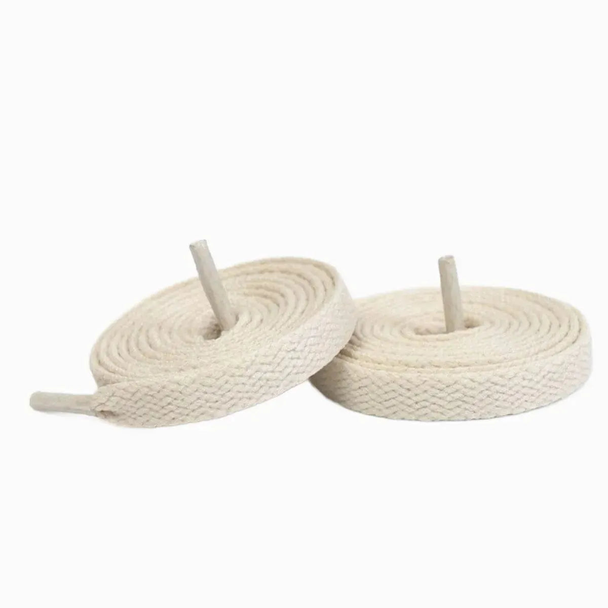 Jordan University Blue sneakers with beige shoelaces for shoes, sneakers, and trainers by Kicks Shoelaces.