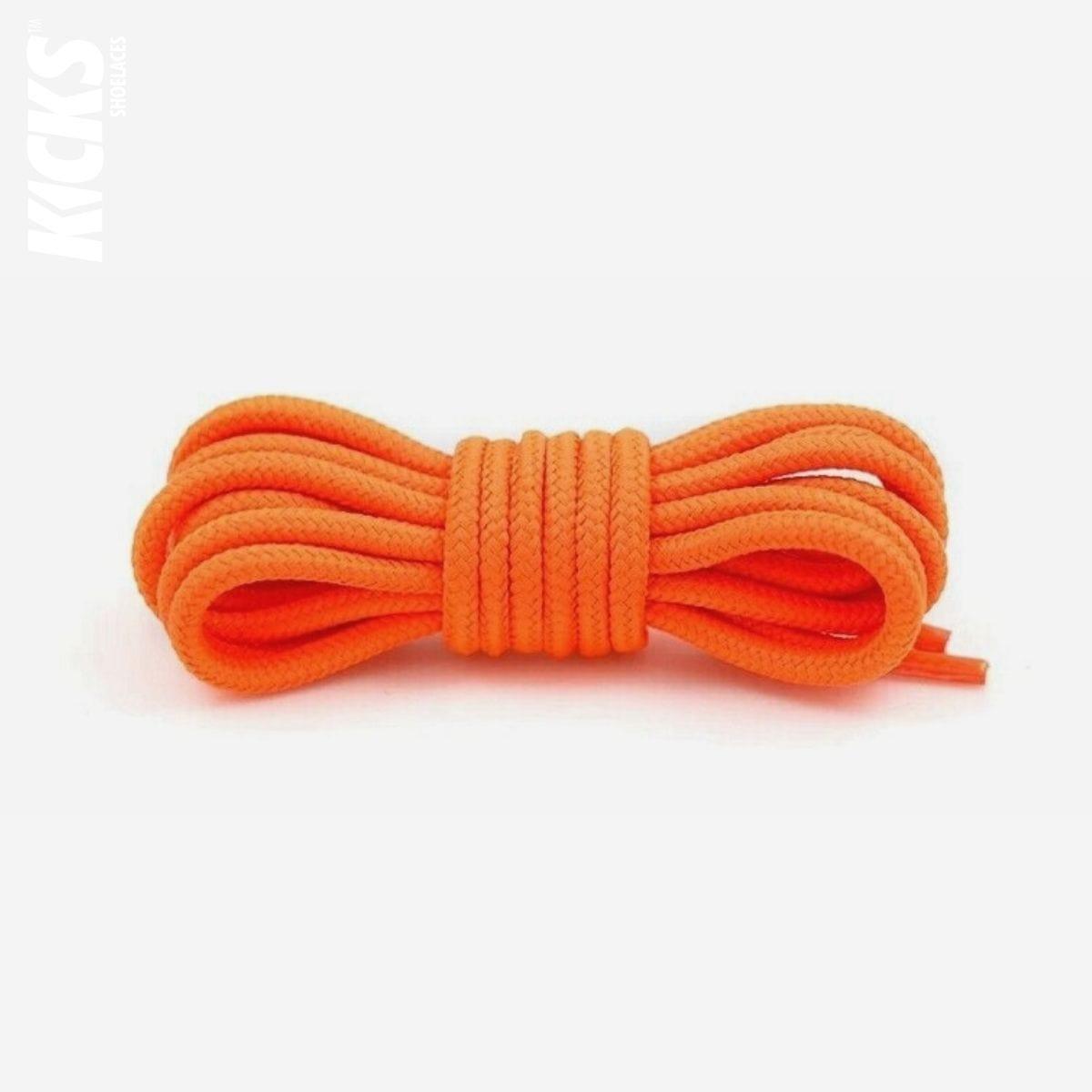 Orange replacement round shoelaces for Nike Air Max 97 shoes and sneakers