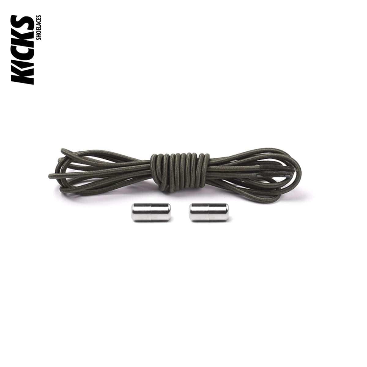 army-green-matte-no-tie-shoelaces