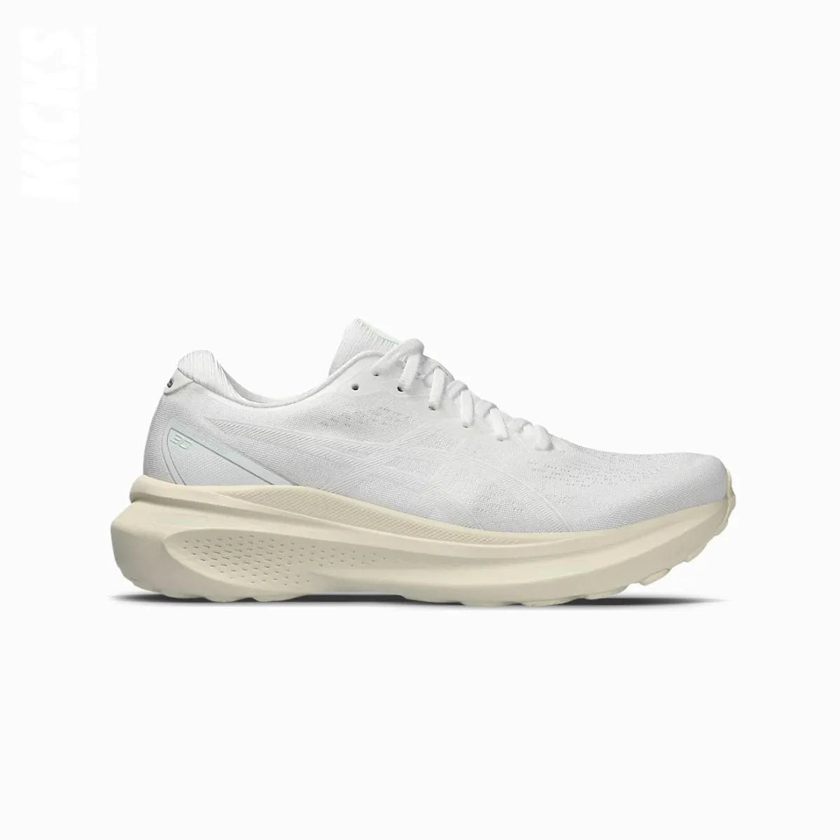 Asics Gel Kayano 30 replacement laces by Kicks Shoelaces, designed for running shoes, available in various lengths and colors.