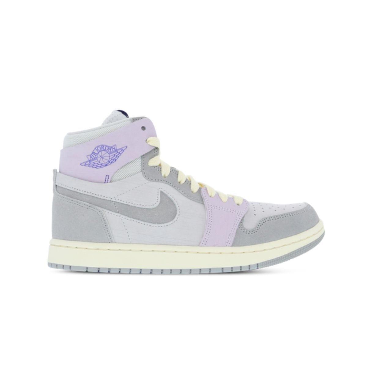 Jordan 1 sneakers with Beige replacement laces by Kicks Shoelaces