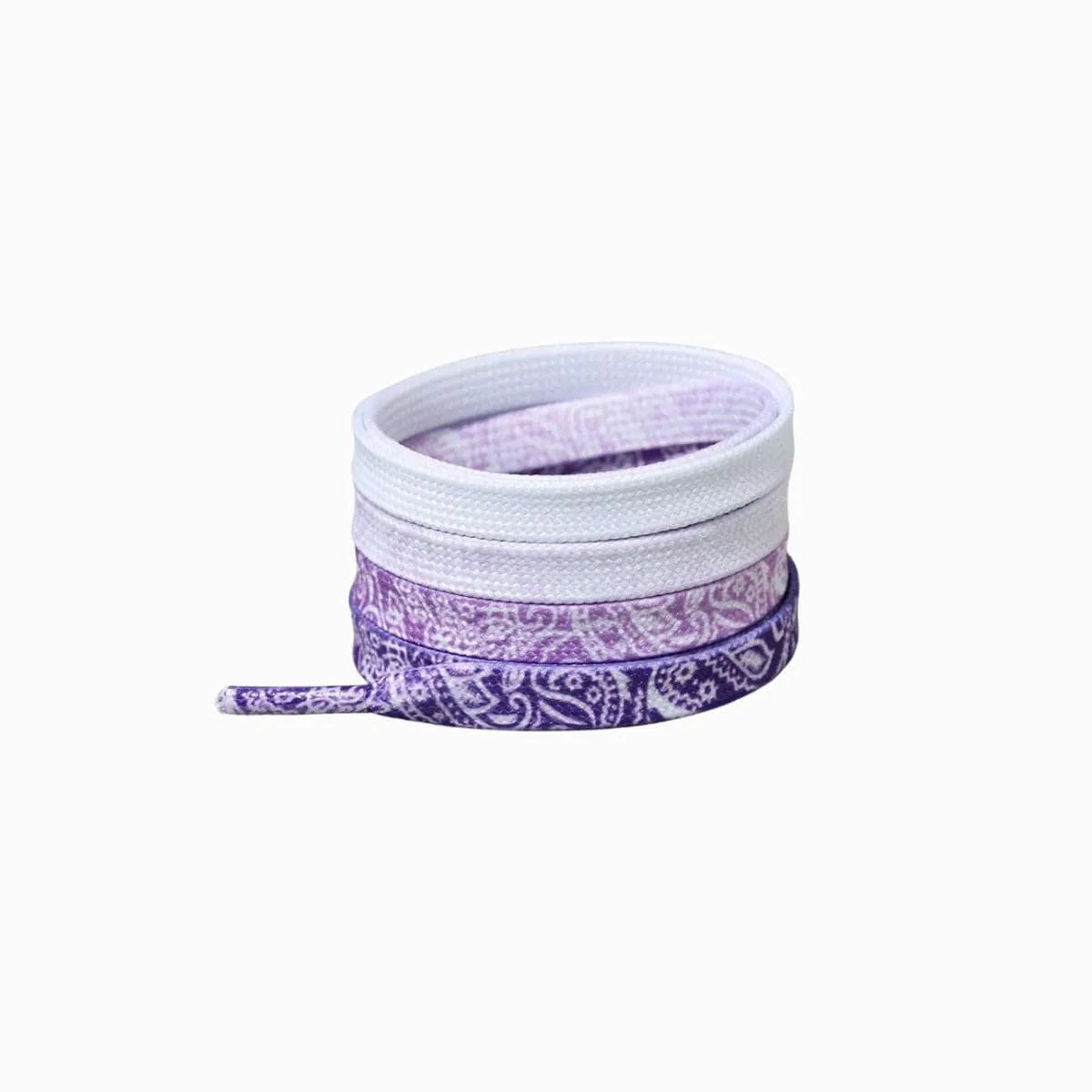 Light Gray Cashew Flower Shoelace Patterns