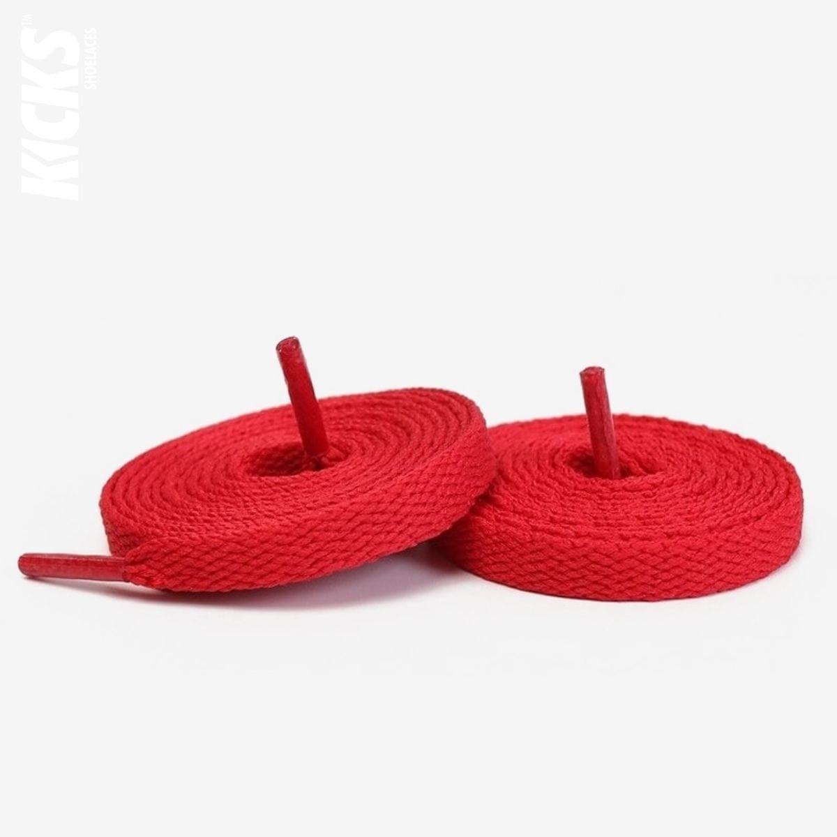 Red Replacement Laces for Converse One Star Sneakers by Kicks Shoelaces