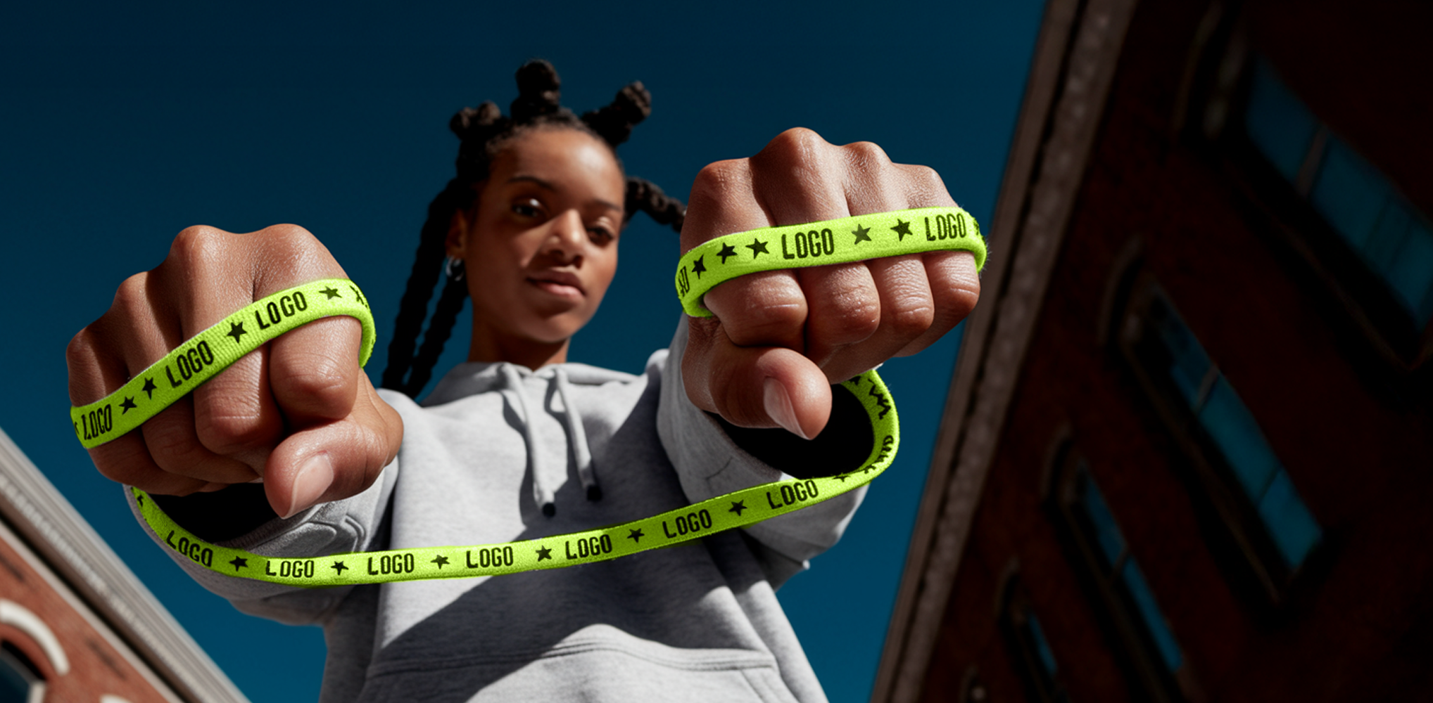 Corporate custom laces by Kicks Shoelaces, ideal for business branding, promotions and events.