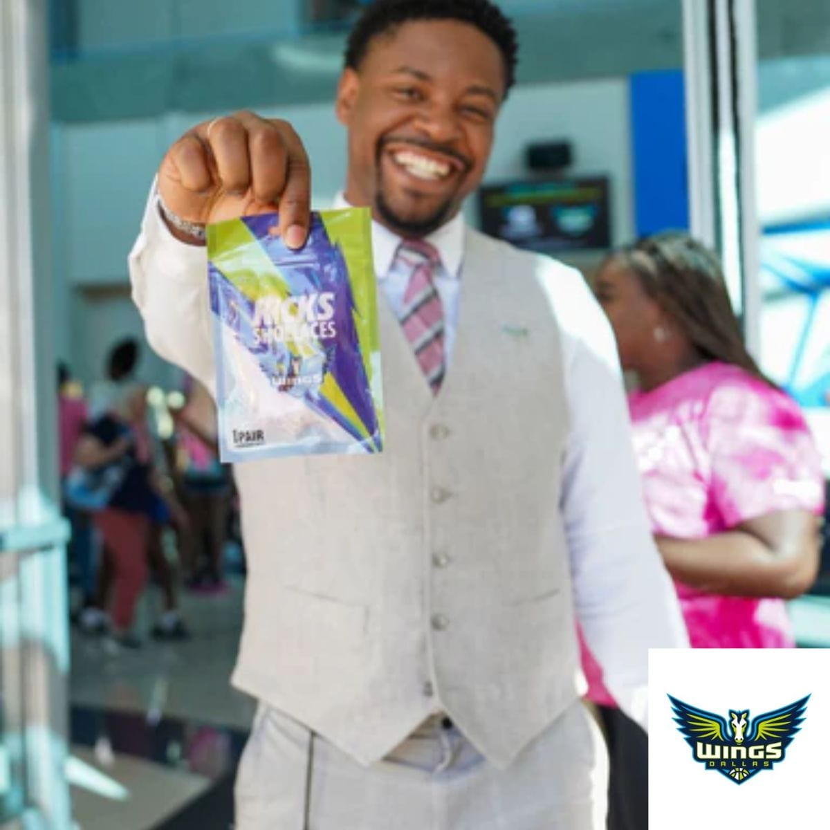 Custom Shoelaces for Dallas Wings and the Play4Kay initiative.