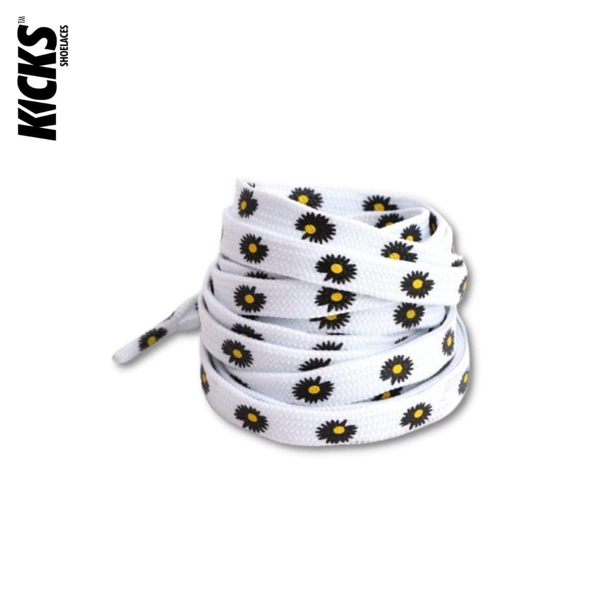 Daisy Print Shoelaces - Kicks Shoelaces