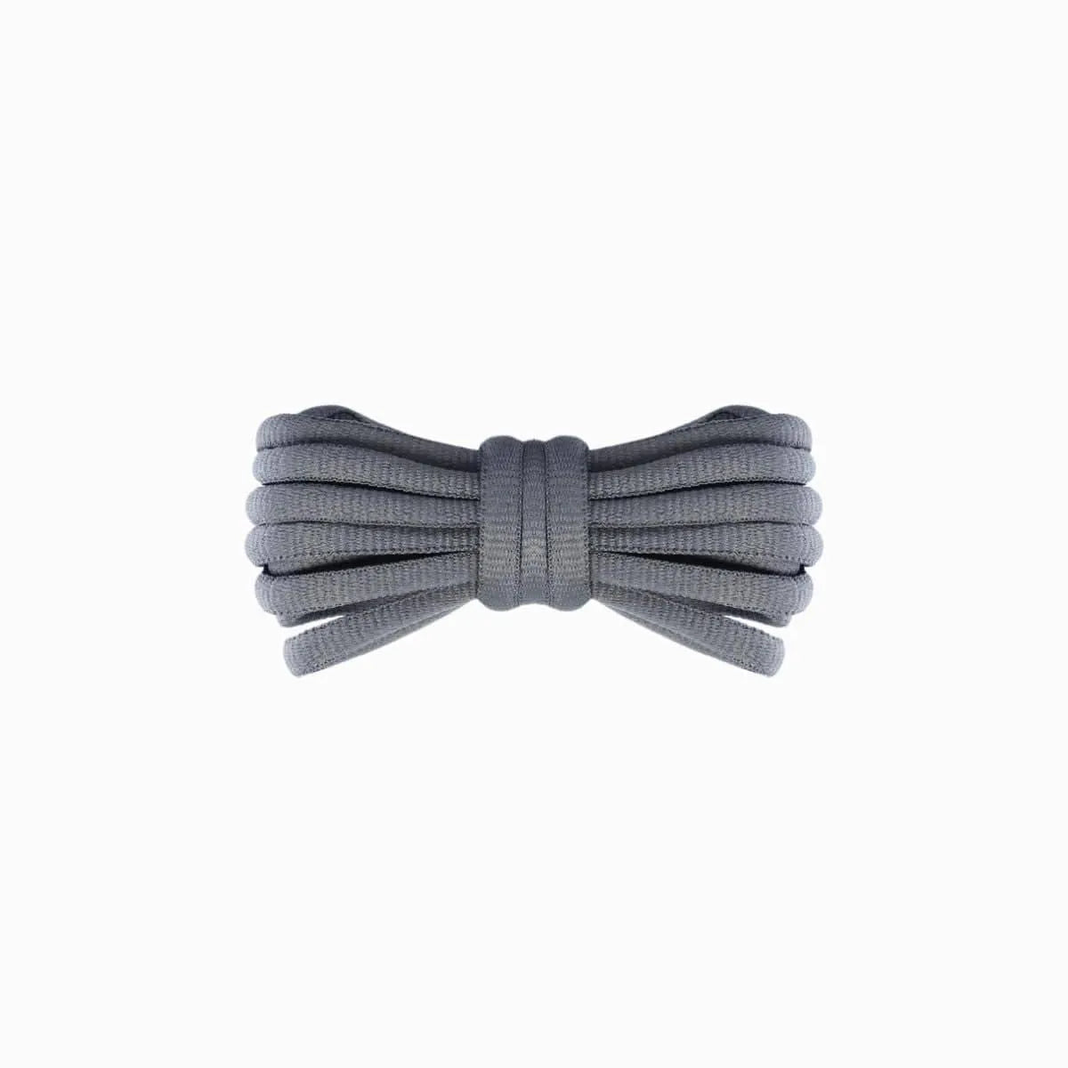 Dark grey Nike Vomero 5 replacement laces, oval laces by Kicks Shoelaces.