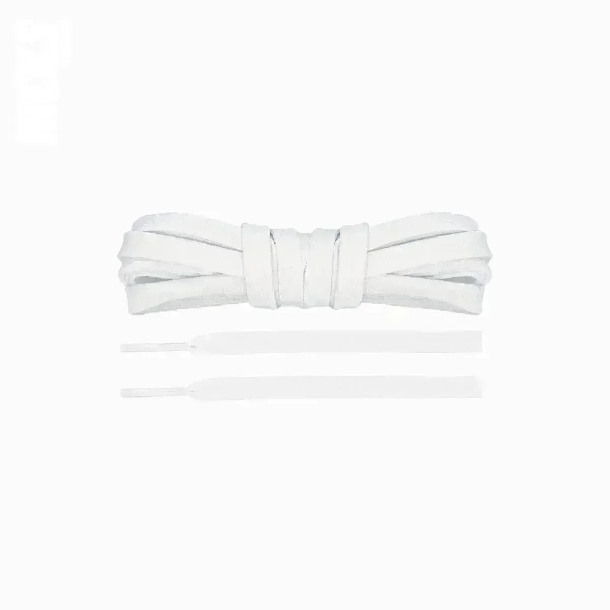 White replacement laces for Hoka Bondi SR shoes by Kicks Shoelaces