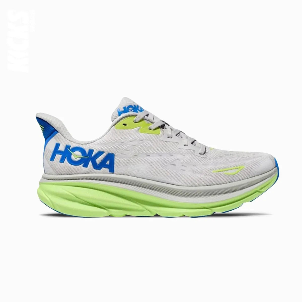 Replacement shoelaces for Hoka Clifton 9 running shoes, laces designed for smooth daily runs by Kicks Shoelaces.