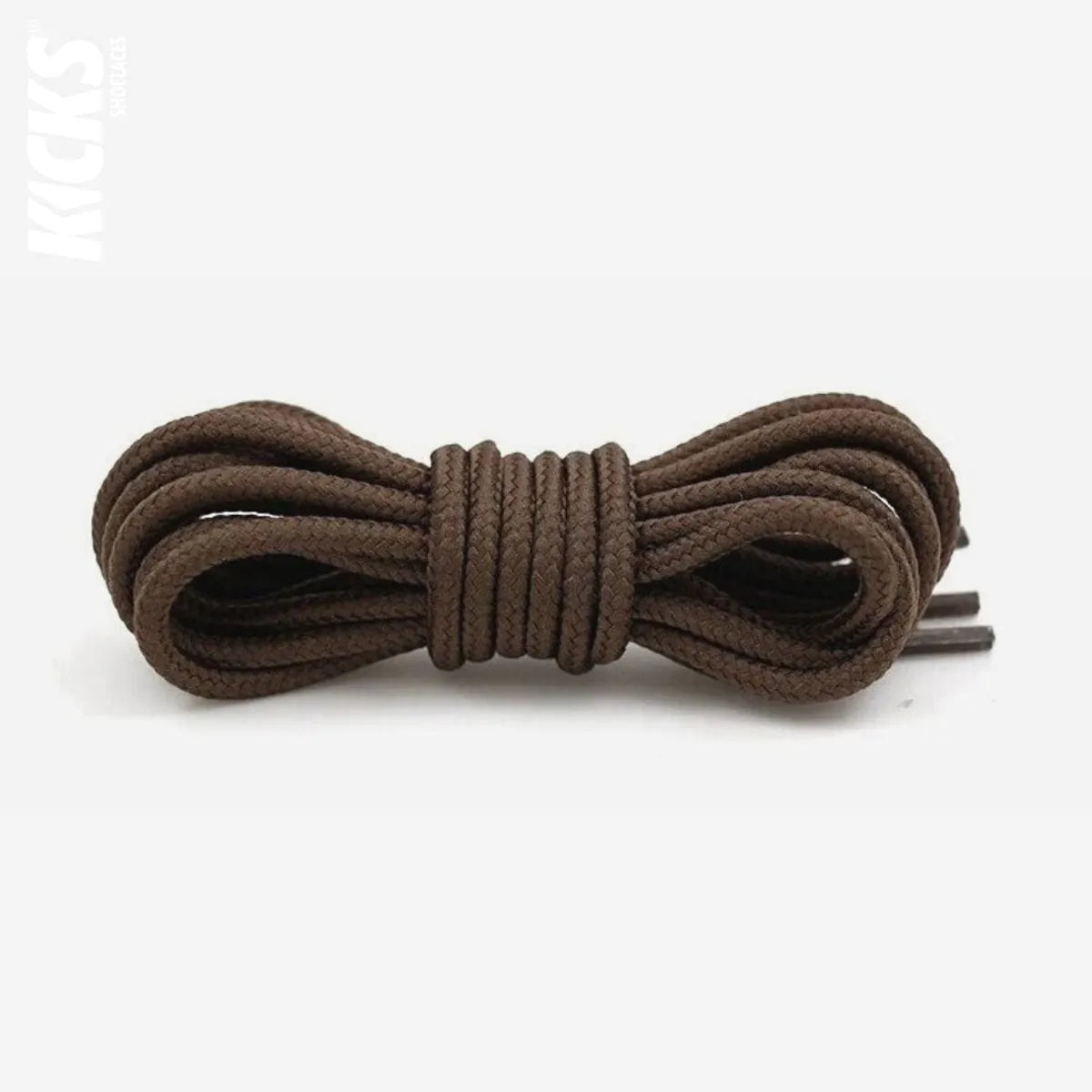 Brown round replacement laces for Nike Air Jordan 10 shoes and sneakers by Kicks Shoelaces