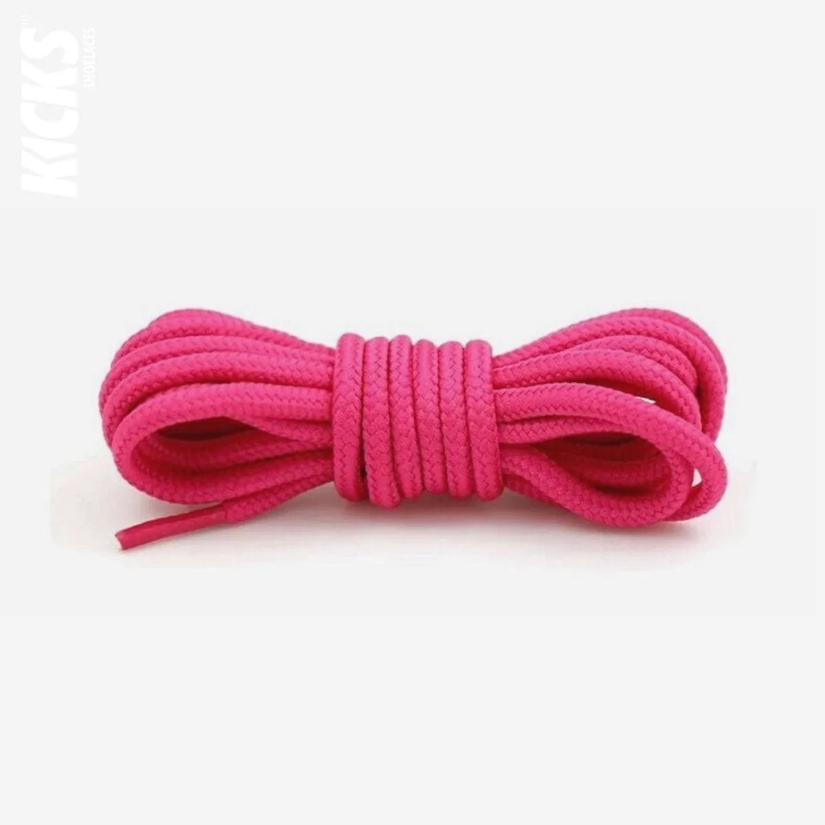 Rose pink round replacement laces for Nike Air Jordan 10 shoes and sneakers by Kicks Shoelaces