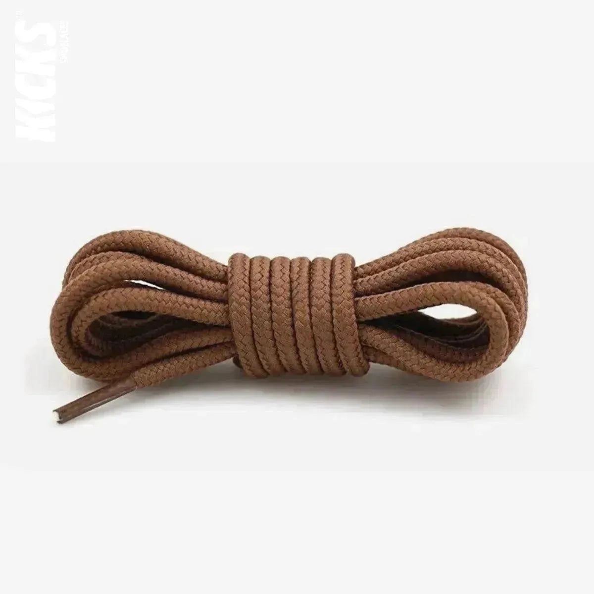 Golden brown replacement laces for Jordan 13 sneakers, round shoelaces by Kicks Shoelaces