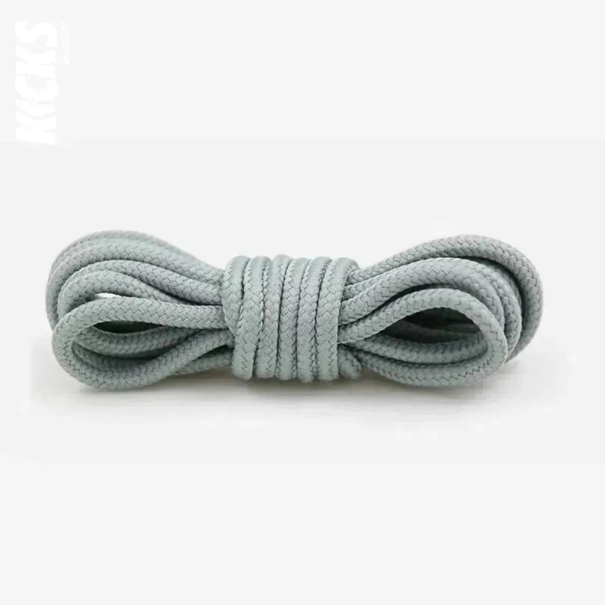Light grey replacement laces for Jordan 13 sneakers, round shoelaces by Kicks Shoelaces