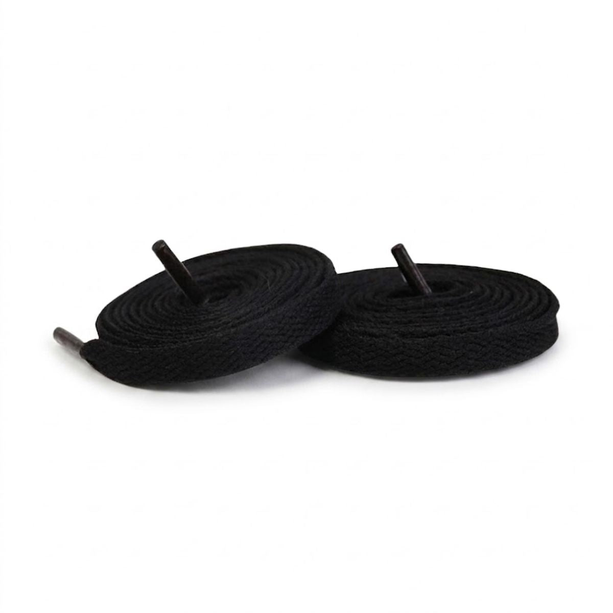 Black replacement laces for Nike Air Jordan 2 sneakers by Kicks Shoelaces