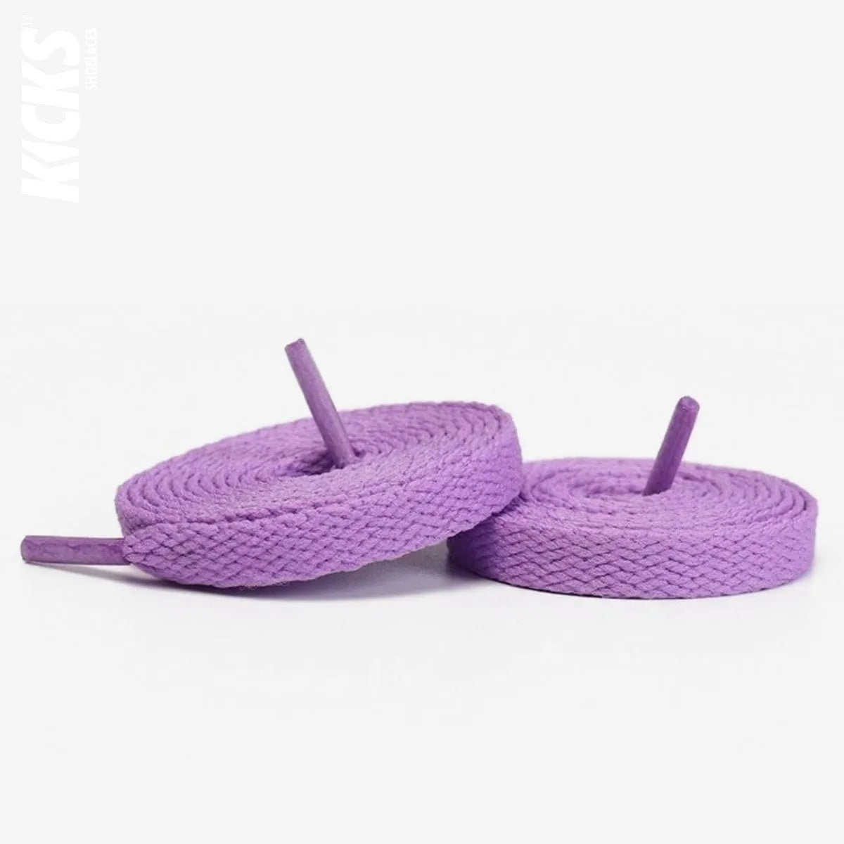 Light purple replacement laces for Nike Air Jordan 4 sneakers by Kicks Shoelaces