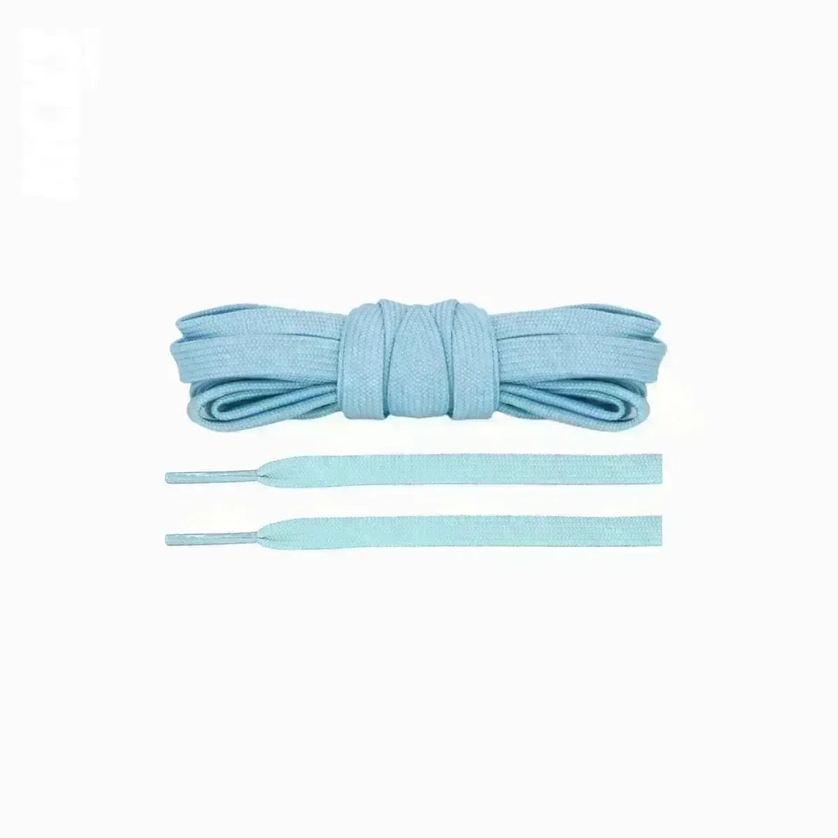 Light blue replacement laces for Jordan Heir Series basketball shoes by Kicks Shoelaces