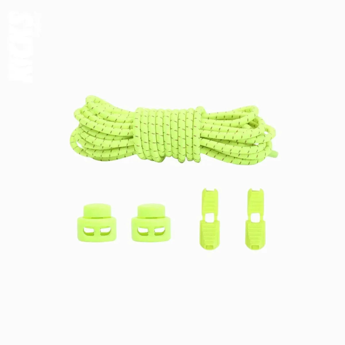 Kicks Speed Laces neon green elastic running laces with secure fit by Kicks Shoelaces