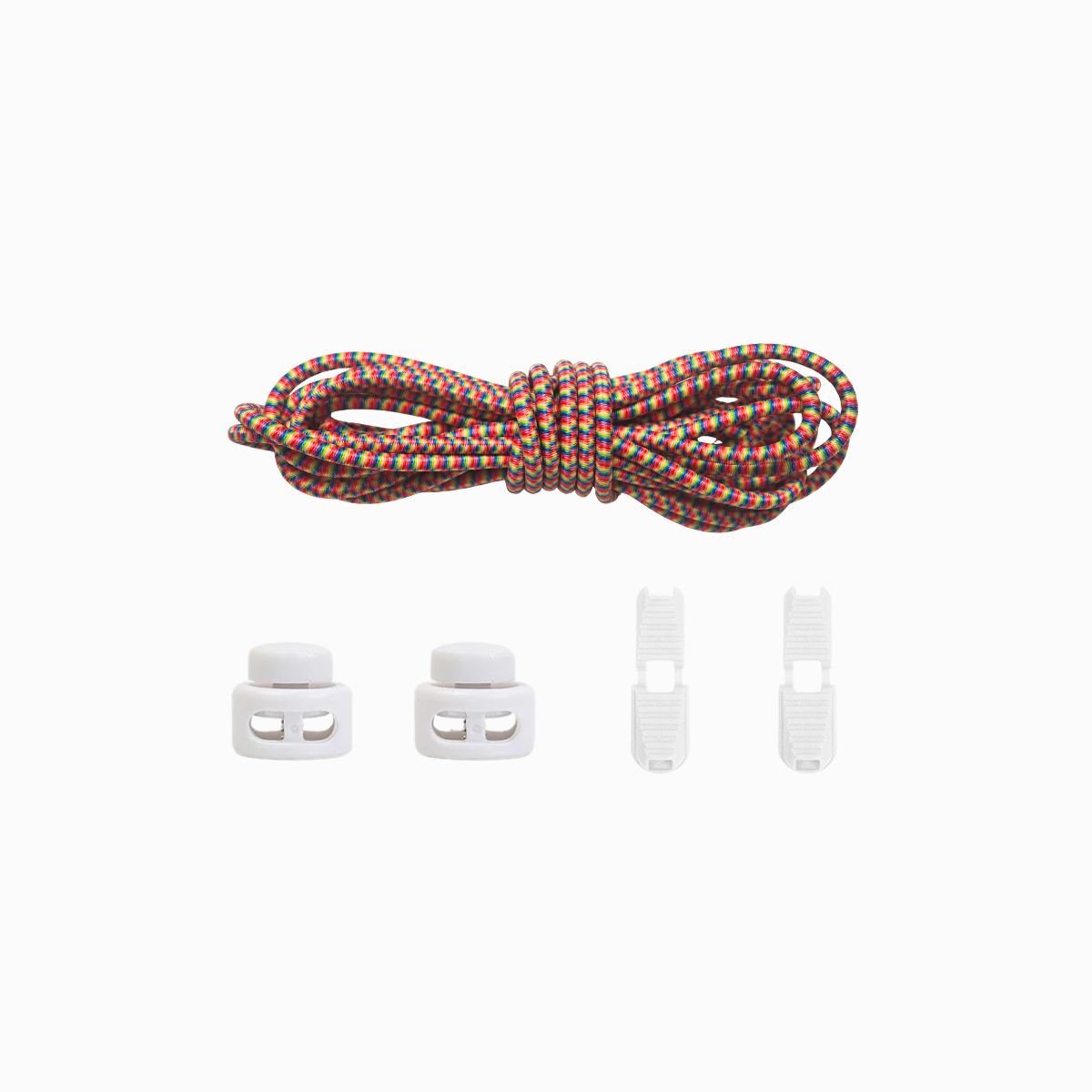 Kicks Speed Laces rainbow elastic no-tie shoelaces for running and everyday wear by Kicks SHoelaces