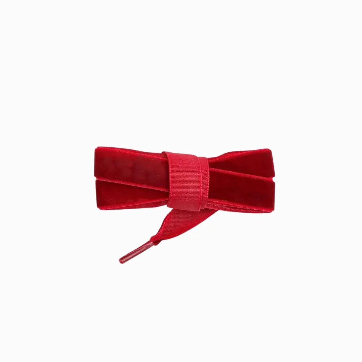 Lux red velvet fat laces for Adidas, Vans, and Converse sneakers by Kicks Shoelaces.