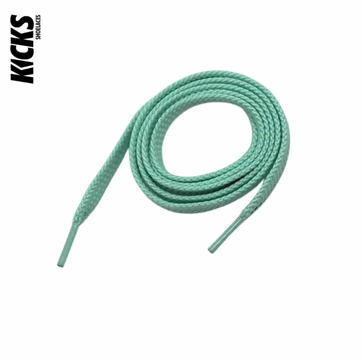 Light green sneaker laces for New Balance 996 shoes and trainers by Kicks Shoelaces