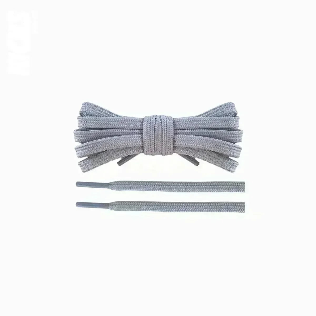 Light grey replacement laces for New Balance Tekela V4 soccer cleats by Kicks Shoelaces.