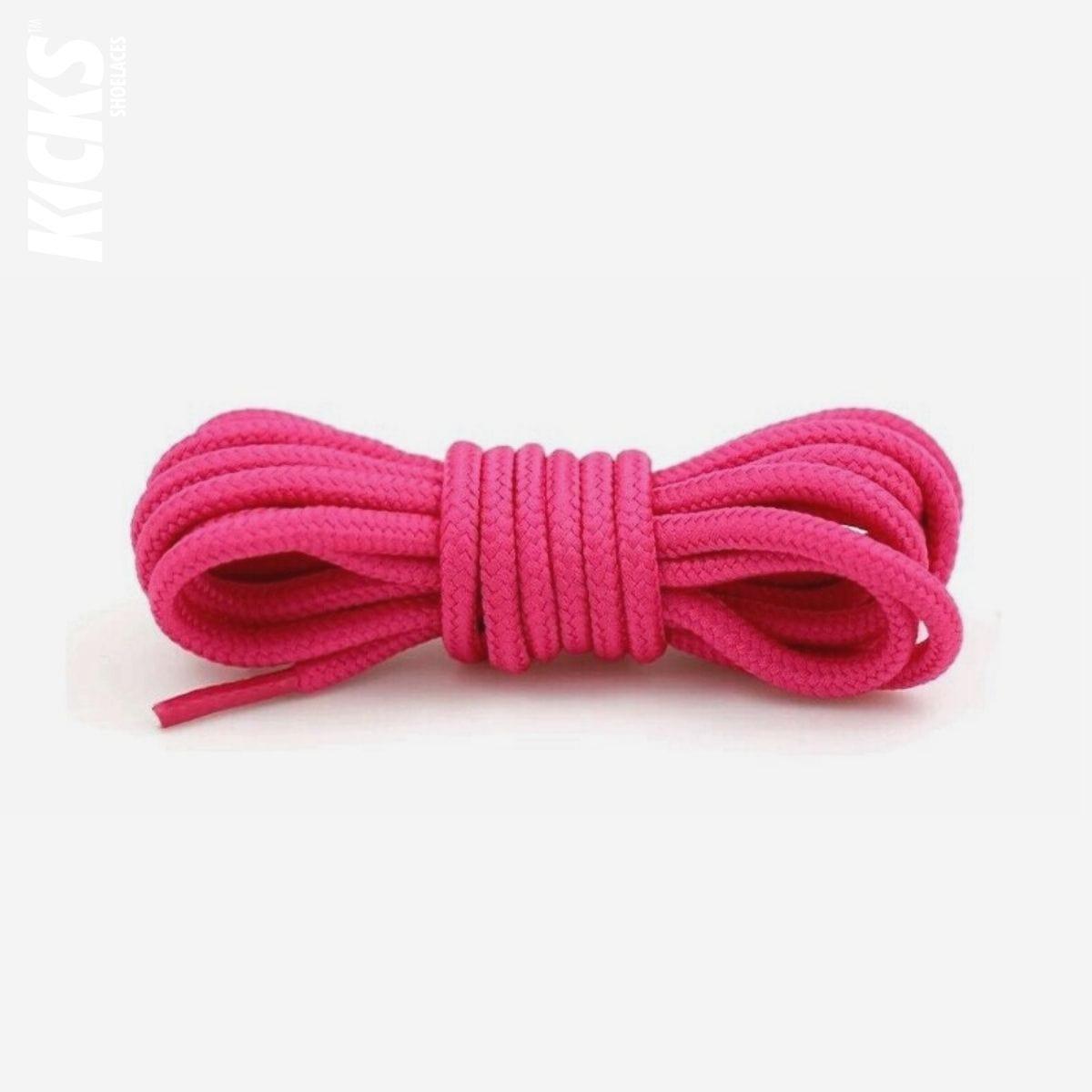Rose pink replacement laces for Nike Air Max 720 sneakers, round shoelaces by Kicks Shoelaces