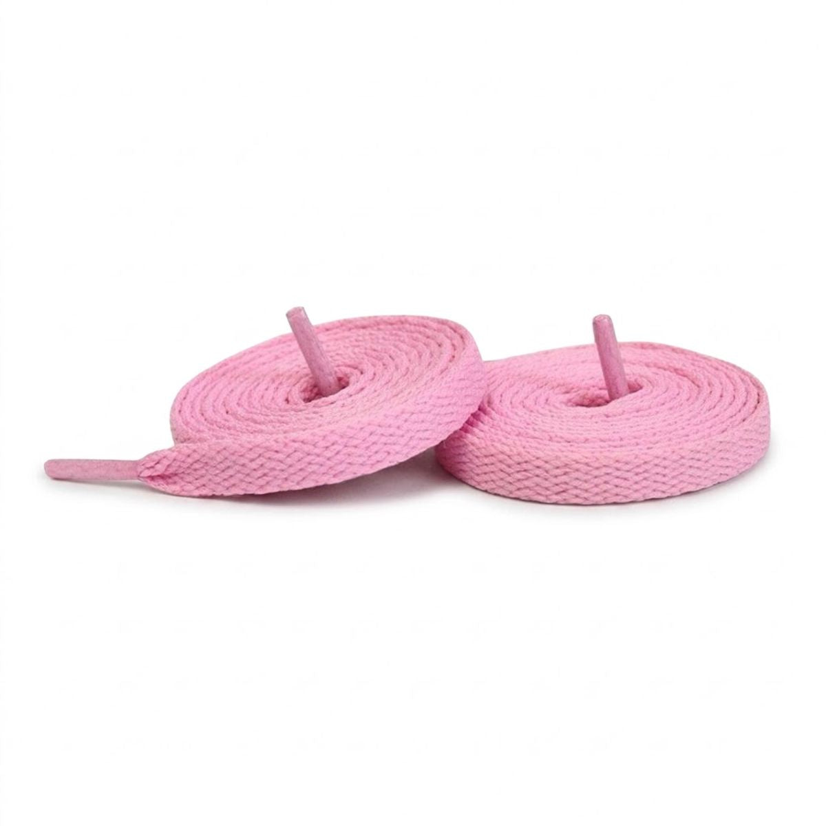 Pink flat replacement shoelaces for Nike Cortez sneakers by Kicks Shoelaces