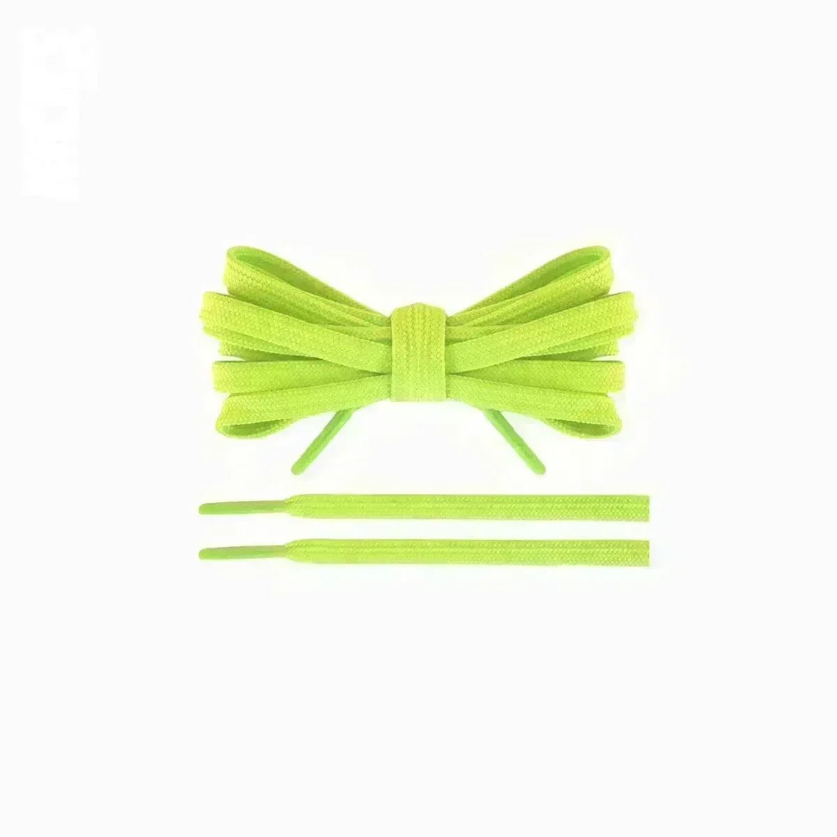 Neon yellow replacement laces for Nike Pegasus Plus running shoes by Kicks Shoelaces.