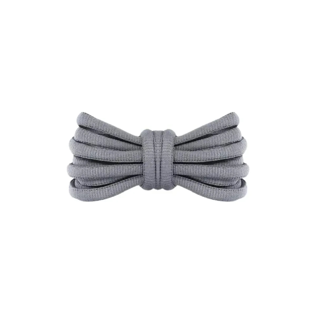 Grey replacement thick oval shoelaces shoes and sneakers