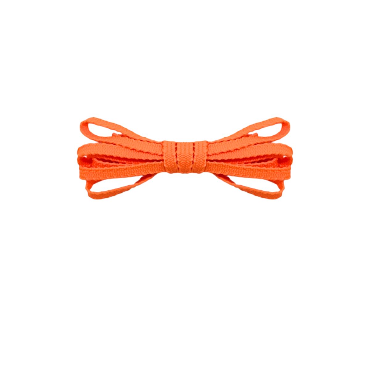 Orange sawtooth laces for Nike Zoom Vaporfly Scream Green running shoes by Kicks Shoelaces