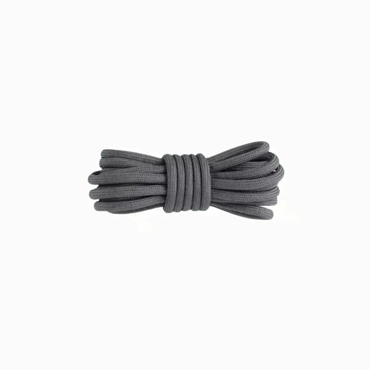 Dark grey replacement rope laces for Yeezy 350 Tail Light sneakers by Kicks Shoelaces.