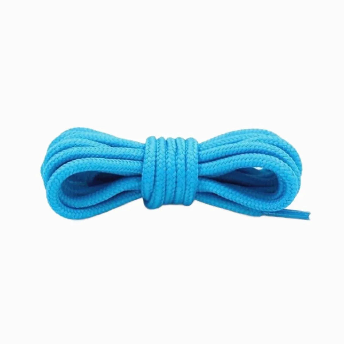 Sky blue round shoestrings for sneakers, durable replacement laces by Kicks Shoelaces