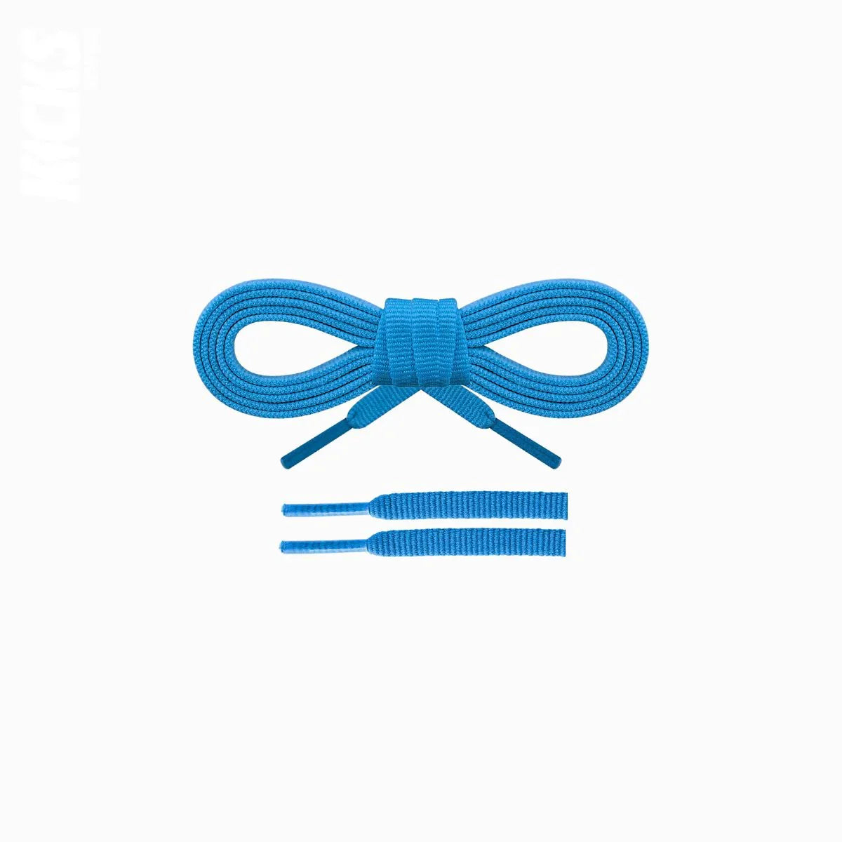 Sky blue replacement laces for Hoka Clifton 9 running shoes, laces designed for smooth daily runs by Kicks Shoelaces.