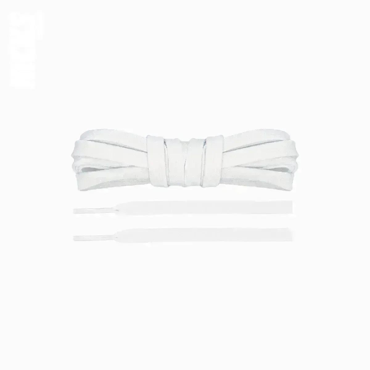 White Jordan 1 replacement laces, premium flat shoelaces designed for a stylish fit and authentic look by Kicks Shoelaces.