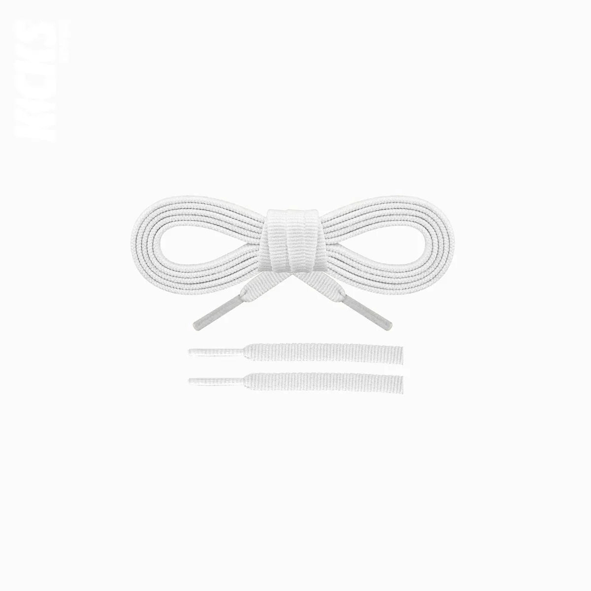 White replacement laces for Saucony Lancer shoes, quality running shoe laces designed for a perfect fit by Kicks Shoelaces.
