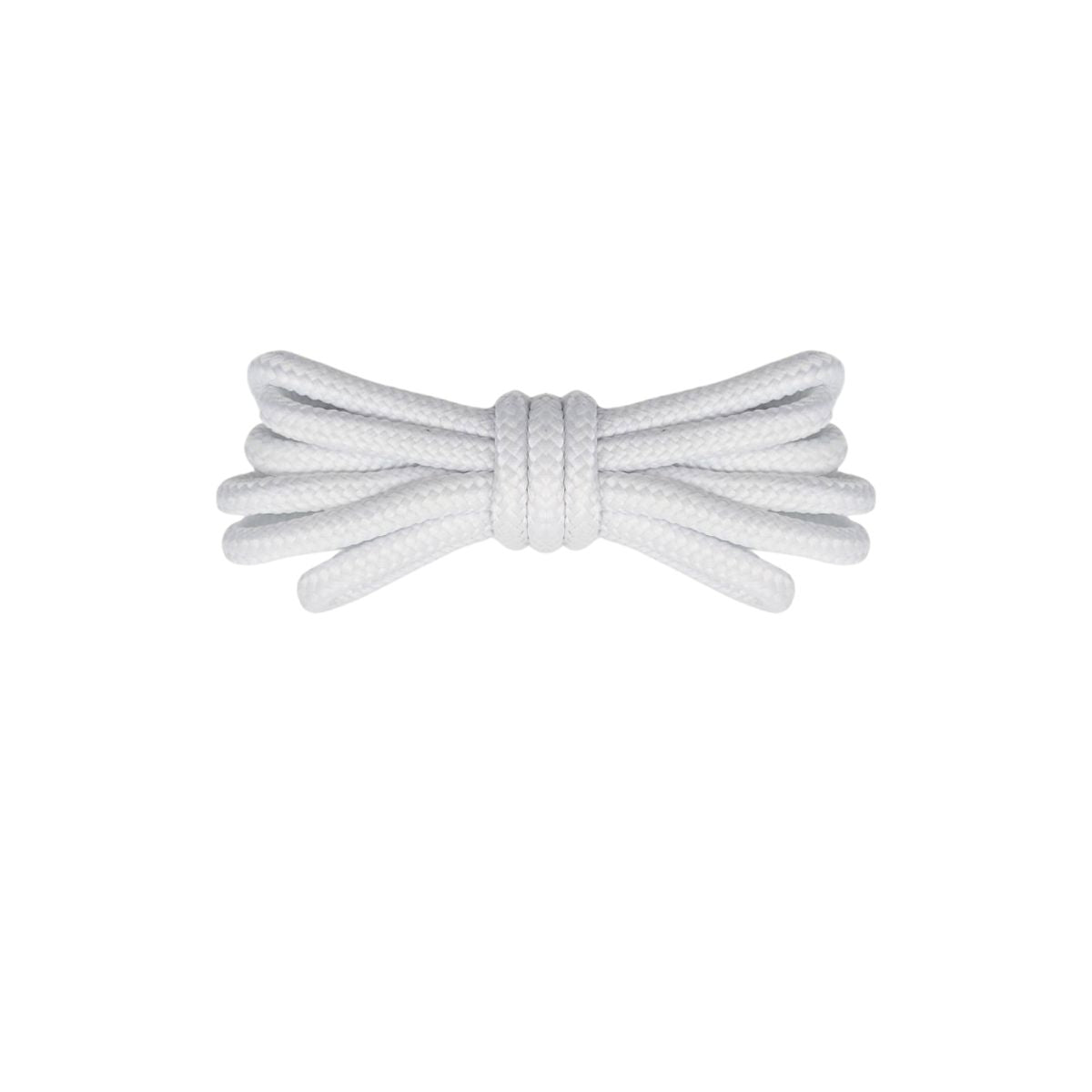 White Round Rope Laces for Sneakers, Thick Durable Shoelaces, Jordan 11 Retro Style by Kicks Shoelaces.