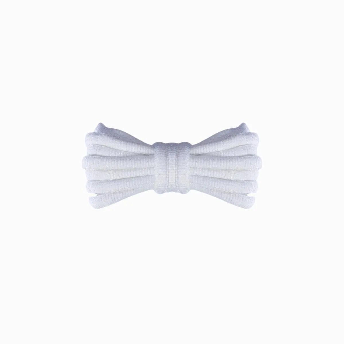 White Saucony Ride Millennium replacement shoe laces, oval laces by Kicks Shoelaces.