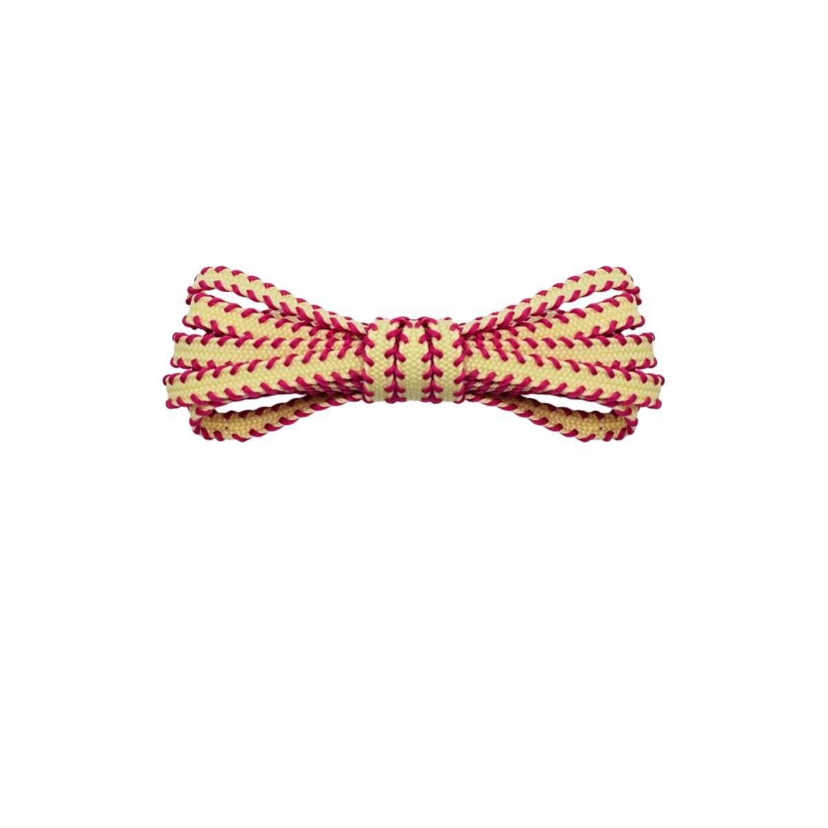 Yellow and pink sawtooth shoelaces for Adidas Handball Spezial Violet by Kicks Shoelaces