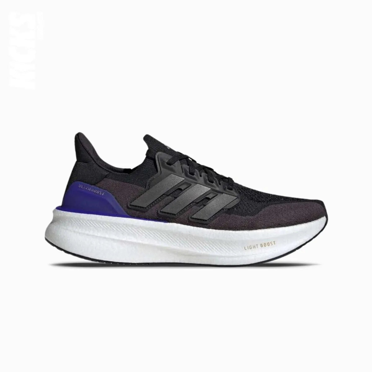 Adidas Ultraboost 5 Sneakers with replacement lace in black and purple color.