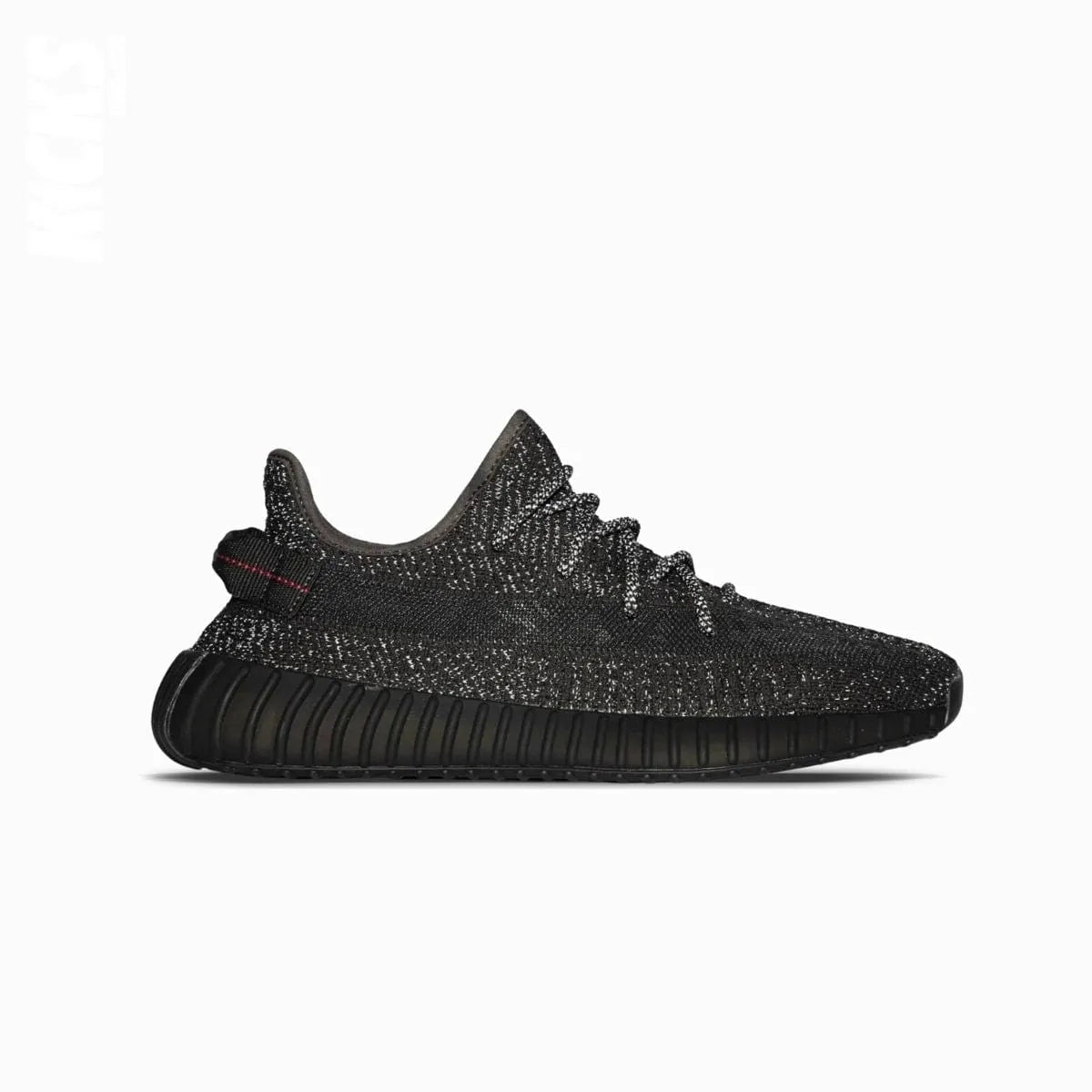 Replacement rope laces for Yeezy Boost 350 Black Reflective shoes and sneakers by Kicks Shoelaces