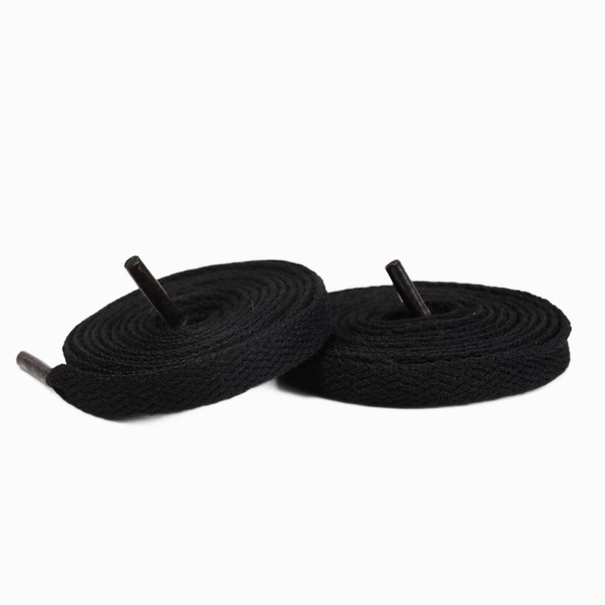 Black Replacement Laces for Adidas Continental 80 Sneakers by Kicks Shoelaces