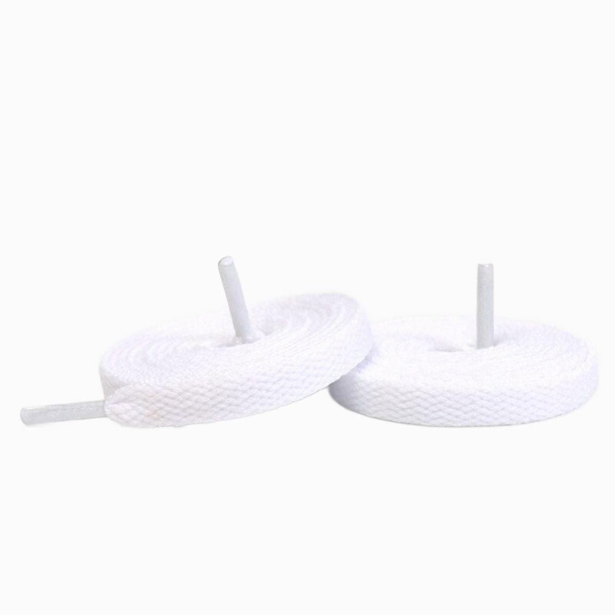 White Replacement Laces for Adidas Continental 80 Sneakers by Kicks Shoelaces