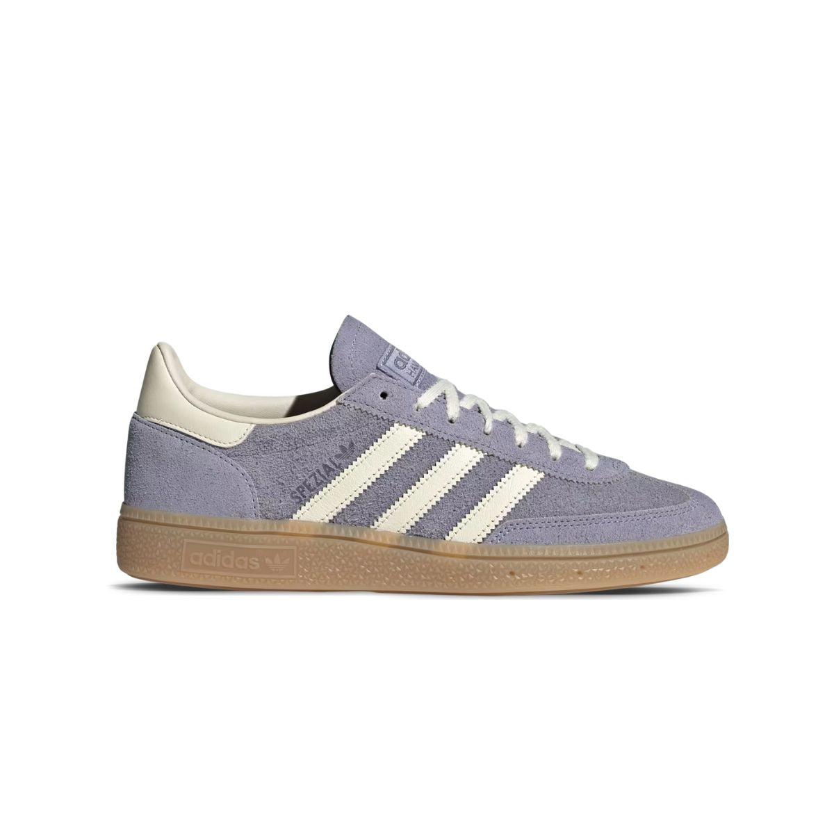 White sawtooth shoelaces for Adidas Handball Spezial Violet by Kicks Shoelaces