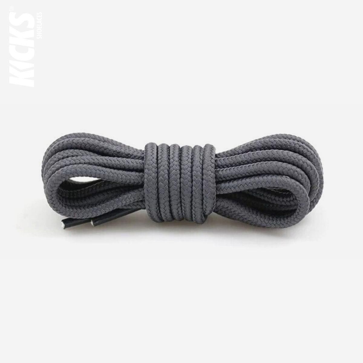 Dark grey replacement round shoelaces for Nike Air Max 97 shoes and sneakers
