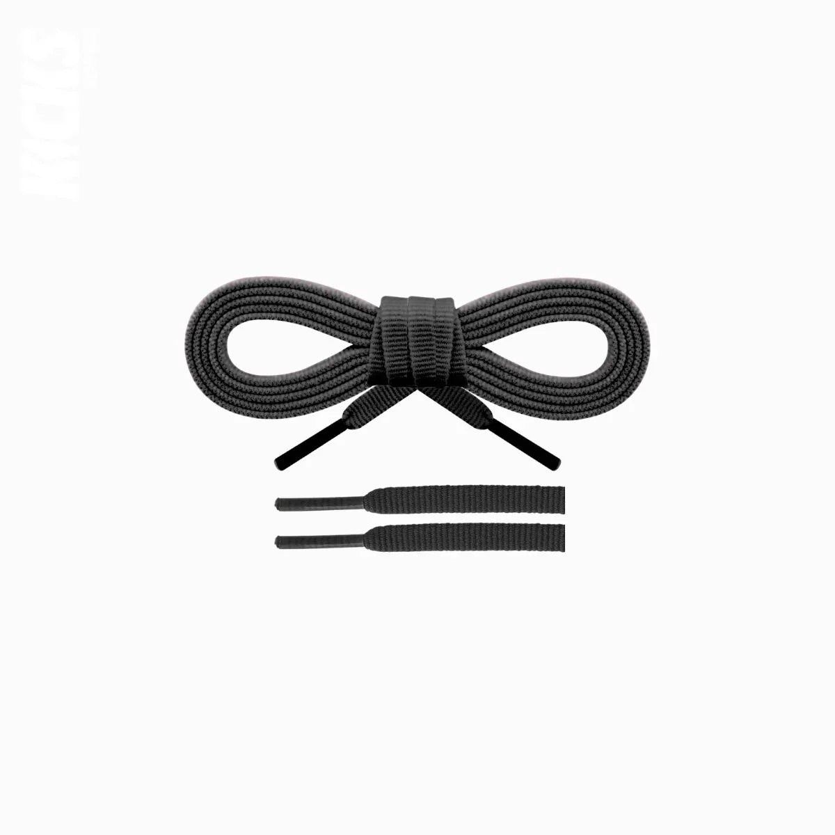 Dark grey replacement shoelaces for Saucony Triumph 22 running shoes by Kicks Shoelaces.