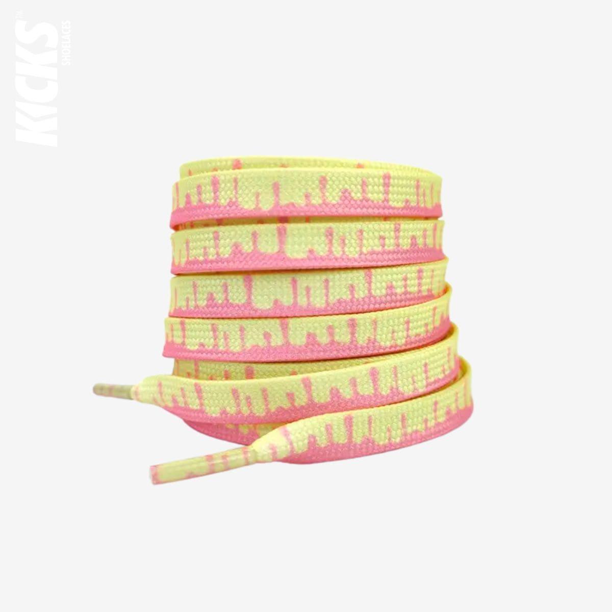 Ice Cream Print Flat Shoelaces - Kicks Shoelaces