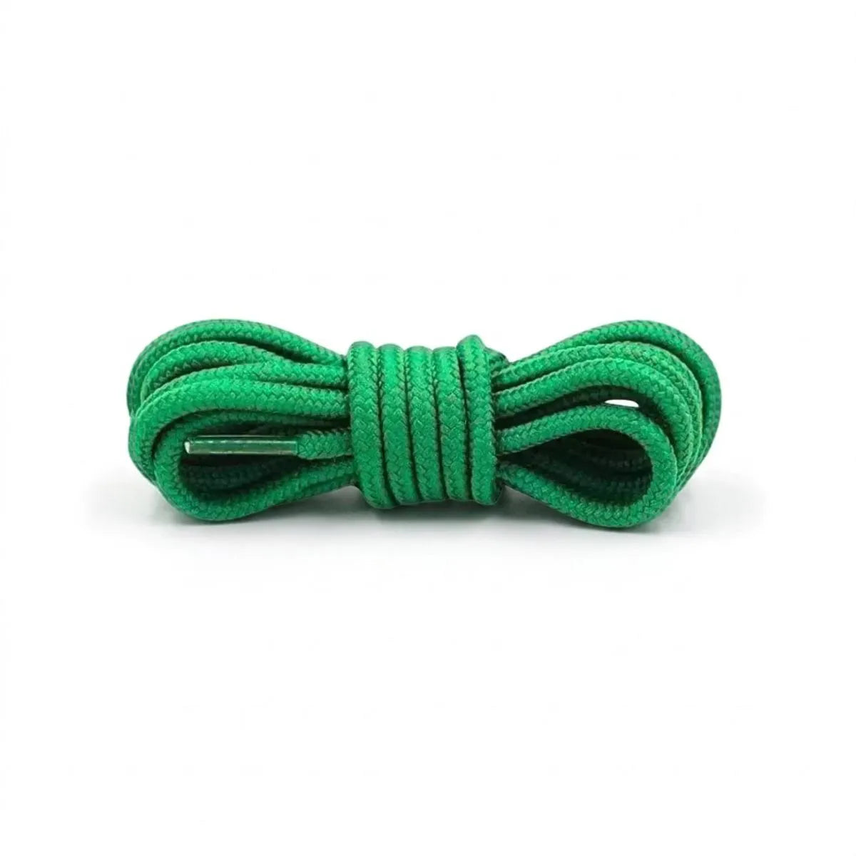 Green replacement laces for Jordan 13 sneakers, round shoelaces by Kicks Shoelaces