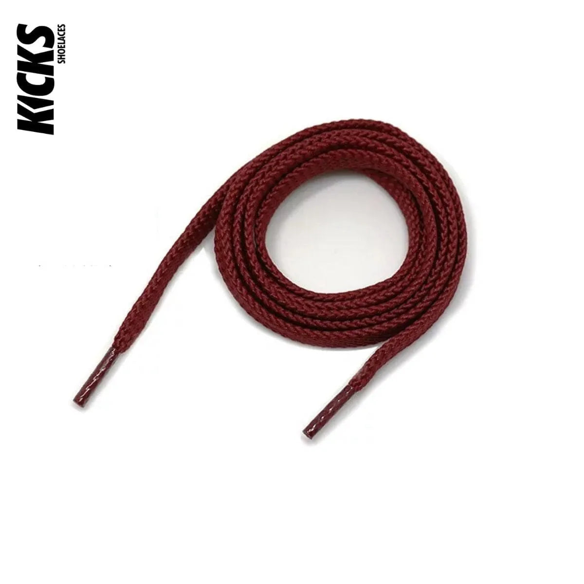 Wine red sneaker laces for New Balance 991 shoes and trainers by Kicks Shoelaces